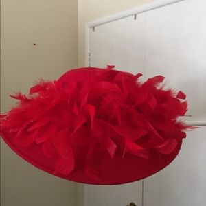 Red Church Hat -Sunday’s Best.